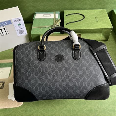 black gucci purse replica|genuine gucci duffle bags.